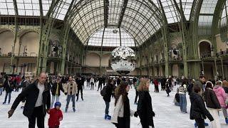 Après les Jeux olympiques, le Grand Palais se transforme désormais en patinoire XXL