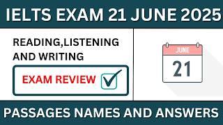21 June Ielts exam evening slot answers and review |  21 June exam listening & reading answer