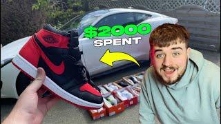 $2000 SPENT AT NIKE OUTLET **JORDAN 1's SITTING**