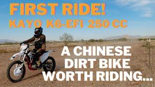 Kayo K6-EFI First Ride Review | Cheapest Quality 250 cc Chinese 4-Stroke Dirt Bike Great Motorcycle