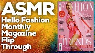 ASMR Hello fashion monthly magazine flip through, StevenAntonyASMR