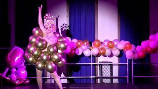 Kitté L'Amour - Champagne Bubble Balloon Pop Act from Golden Glamour show, May 28, 2021