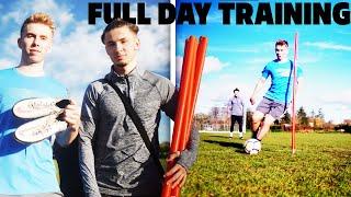 LOCKDOWN TRAINING - A Day In The Life Of A Footballer ft. Connor Parsons (Football & Gym Session)