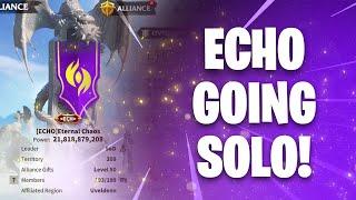 ECHO(23b) GOES SOLO vs NOIR/VM/KoNG/GG/NTS/FG/BxS(124b)! Was This The Right Move? | Call of Dragons