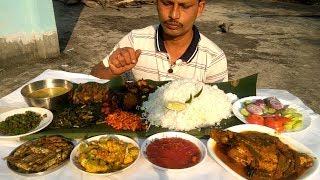 It's a Record Eating Show - 12 items with Rice - Indian Food Eating Show