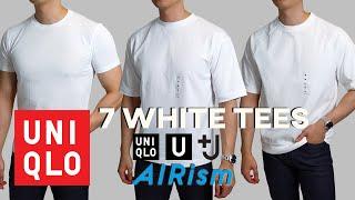 Uniqlo's BEST White T-Shirt? | +J, U Oversized, U Airism, Supima Cotton, Dry, Raglan Half Sleeve