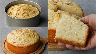 Eggless Suji Cake Recipe | Without Oven | Easy Homemade Suji Cake Recipe | Rava Cake Recipe