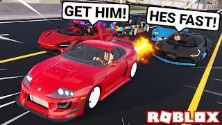 Super Car Owners Race My Custom Toyota Supra! New Map in VEHICLE LEGENDS UPDATE! (Roblox)