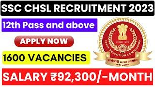 SSC CHSL Notification 2023 |  CHSL form fill up 2023 | Job4freshers