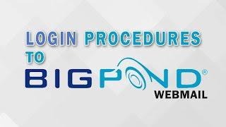 BigPond Webmail Login Procedures 2018