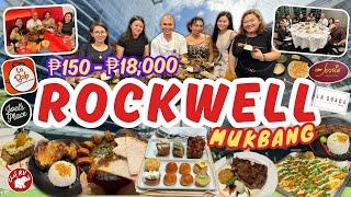 ₱150 - ₱18,000 MUKBANG IN ROCKWELL WITH TEAM CHEF RV