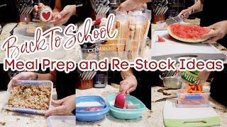 Back To School Weekly Meal Prep With Me | Kitchen Re-Stock and Easy Snack & Meal Ideas