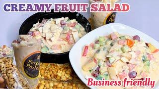 FRUIT PARFAIT RECIPE | HOW TO MAKE CREAMY FRUIT SALAD + business friendly