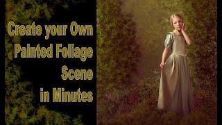 Do it Yourself Painted Foliage Scene Maker | Photoshop | For Photographers