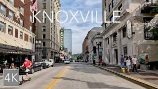 Downtown Knoxville Tennessee City Drive 4K - Scruffy City Driving Tour