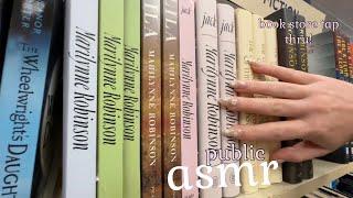 asmr in PUBLIC | book store tapping! all the tingly book taps! 