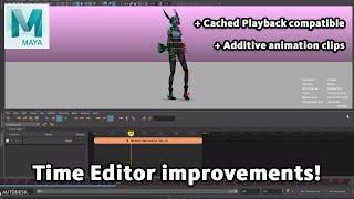 Maya 2022 - Time Editor improvements