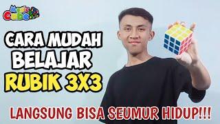 TUTORIAL CARA MUDAH MENYELESAIKAN RUBIK 3X3 #aziseritona