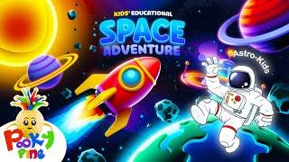 A Space Adventure  | 8 Planets Song & Learning Stories for Kids | Solar System Fun! #universe #sun