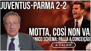 JUVENTUS-PARMA 2-2: MOTTA, così non va. UNICO SCHEMA: palla a CONCEIÇÃO