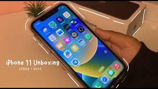 Black iPhone 11 Unboxing + 256GB  || Malaysia (2023) 