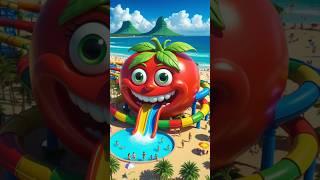 ️ Evaluation of cat: tomato water slide  ns model maker  #cat #cute #love # shorts