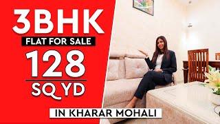 (Most Affordable) Ready to Move, 3BHK Flats In Mohali (128 Sq. Yd) Society Flats in Kharar Mohali