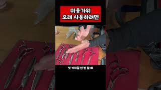 미용 가위 오래 사용하려면 #인천백운뷰티미용학원 #남자커트교육