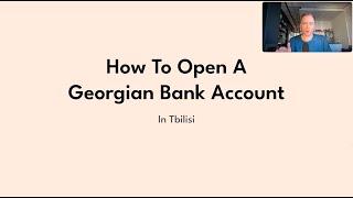 How I Opened 3 Georgian Bank Accounts In 72 Hours