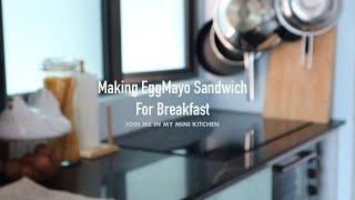 Making EggMayo Sandwich With Me (subtitles with not talking) #dailyvlog