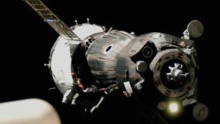 Soyuz spacecraft docks with ISS carrying US-Russian crew