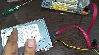 How to connect SATA Harddisk to Computer Motherboard or Power SMPS