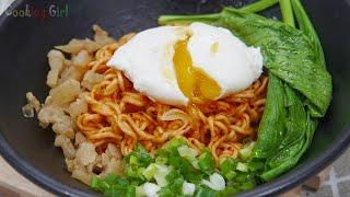 How to make Spicy mixed noodles with soft-boiled eggs | Cooking Girl