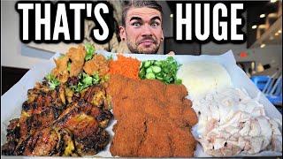 Attempting An UNDEFEATED Fried Chicken Platter Challenge In California | Joel Hansen Raw