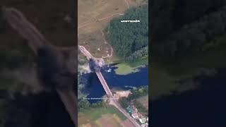 Ukrainian MiG-29 pilot destroys Russian bridges with AmericanJDAM bombs #warinukraine #shorts