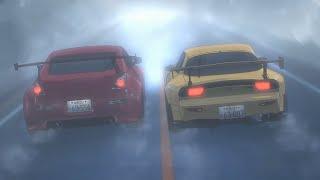 Keisuke Overtakes Ikeda in the Fog (Initial D Fifth Stage)