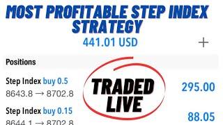 I Doubled my Account Trading Step Index Live /Learn How to trade Step Index Profitably