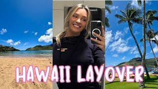 QUICK 24 HOUR LAYOVER IN HAWAII | flight attendant vlog