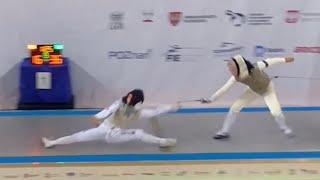 This move is worth more than 1 point!! ~Fencing amazing hit | Japan(Azuma Sera) vs USA(Kiefer Lee)