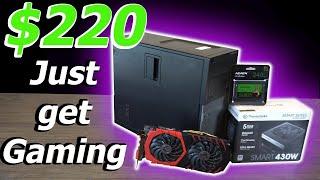 $220 Just Get Gaming PC Build - Dell Optiplex 2020 + Benchmarks