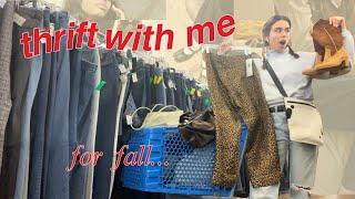 TOO MANY amazing finds!! thrift with me for fall's biggest trends 