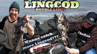 Oregon Coast Jetty Fishing- Lingcod Double Limit - TheBite