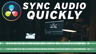 EASILY & QUICKLY SYNC audio in Davinci Resolve 17 [Beginners Tutorial]