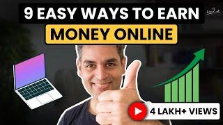 9 SIMPLE and EFFECTIVE ways to EARN MONEY ONLINE! | Passive Income 2023 | Ankur Warikoo Hindi