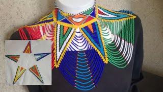 Beaded triangle necklace tutorial Part 1of 3