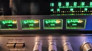 cd shandling vacum tubes drive sansui qrx5500 on beautiful jazz song vintage audio crazy eugene