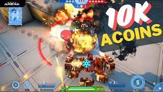 His Bots Nearly Pushed Him to VICTORY | 10k Acoins Giveaway#32 | Mech Arena