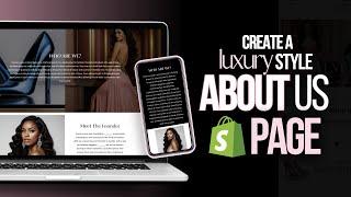 How To Create A Shopify About Us Page | FULL Step By Step Tutorial For Beginners
