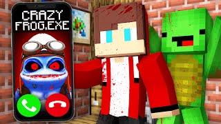 Why CRAZY FROG.EXE Called JJ and Mikey at Night in Minecraft? - Maizen