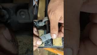 Tip installation using my DIY cue lathe #billiards #lathe #diy